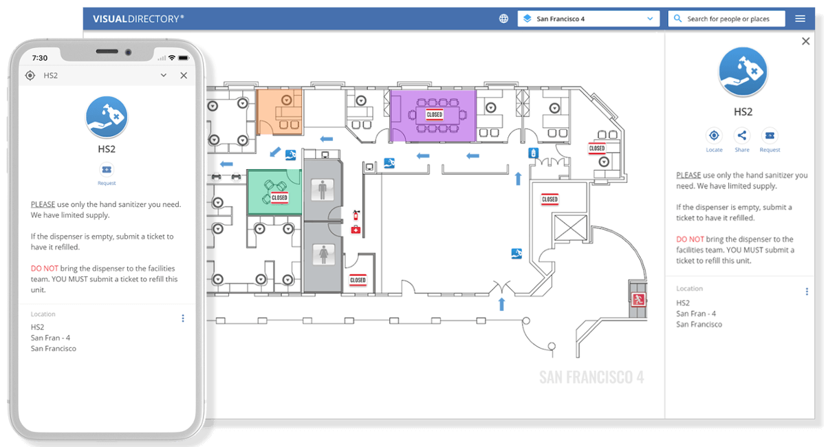 Floor plan with mobile