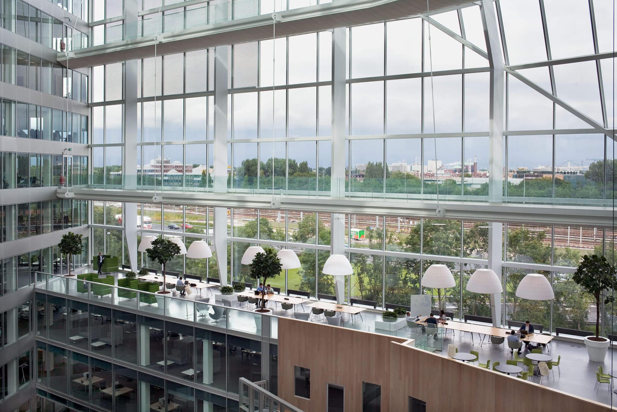 Edge building atrium in Amsterdam