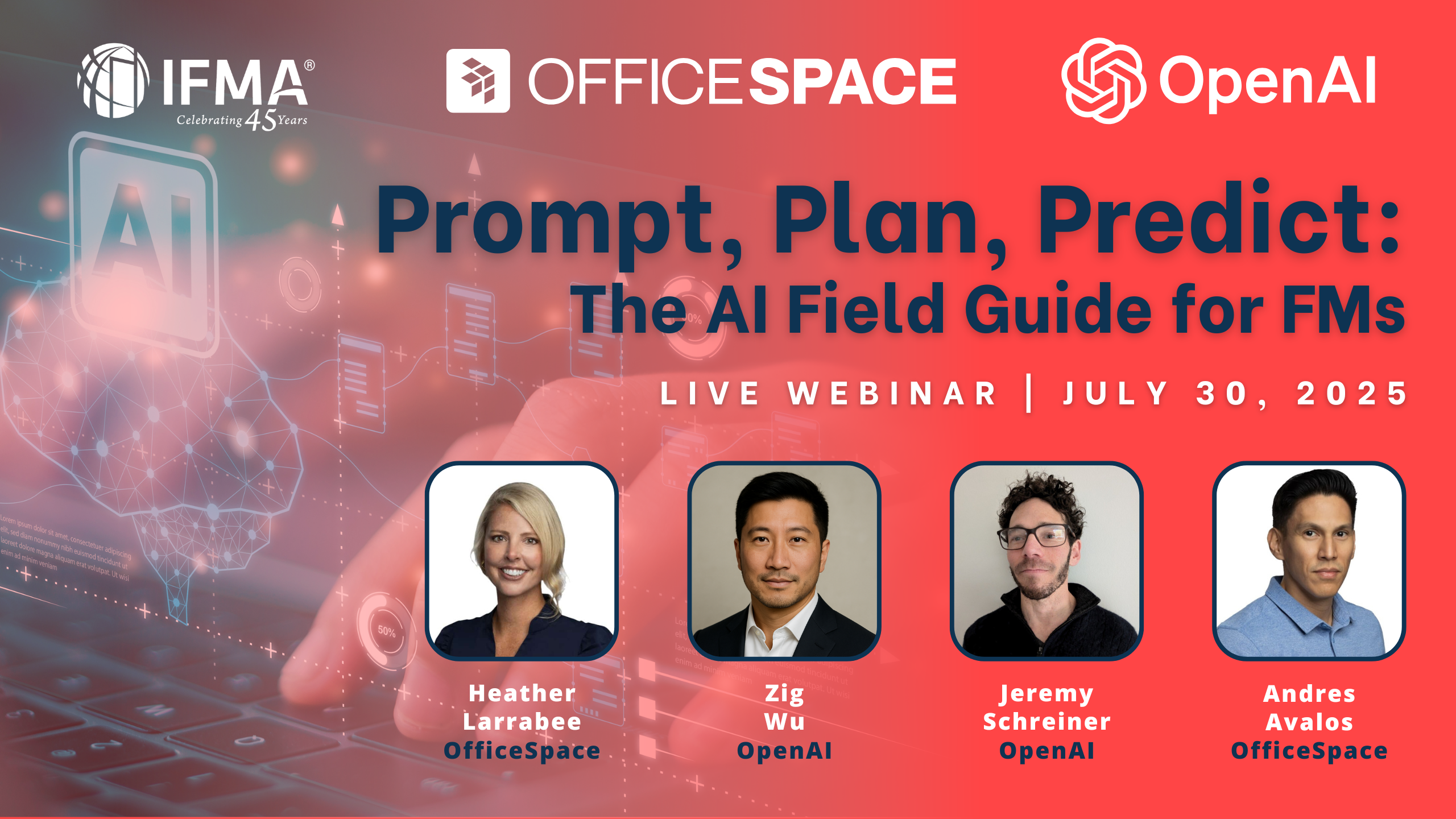 Officespace - Prompt, Plan, Predict - Main Graphic - 7.30.25 IFMA and OpenAI