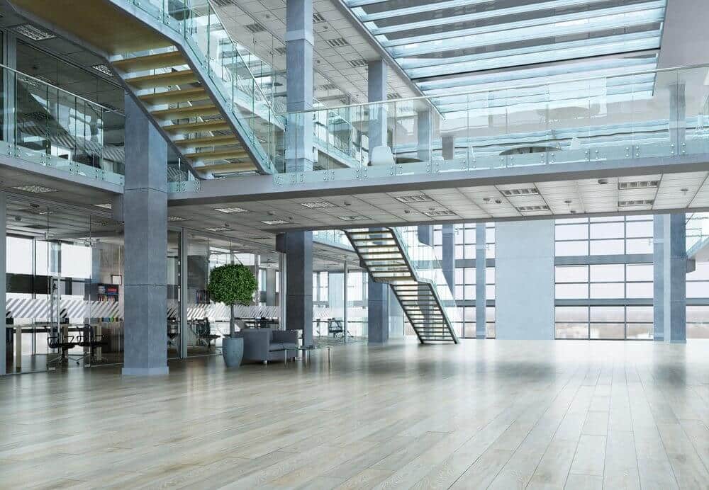 Lively entrance for office space Lively entrance for office space
