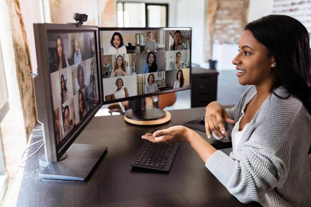 effective remote work teleconference zoom room