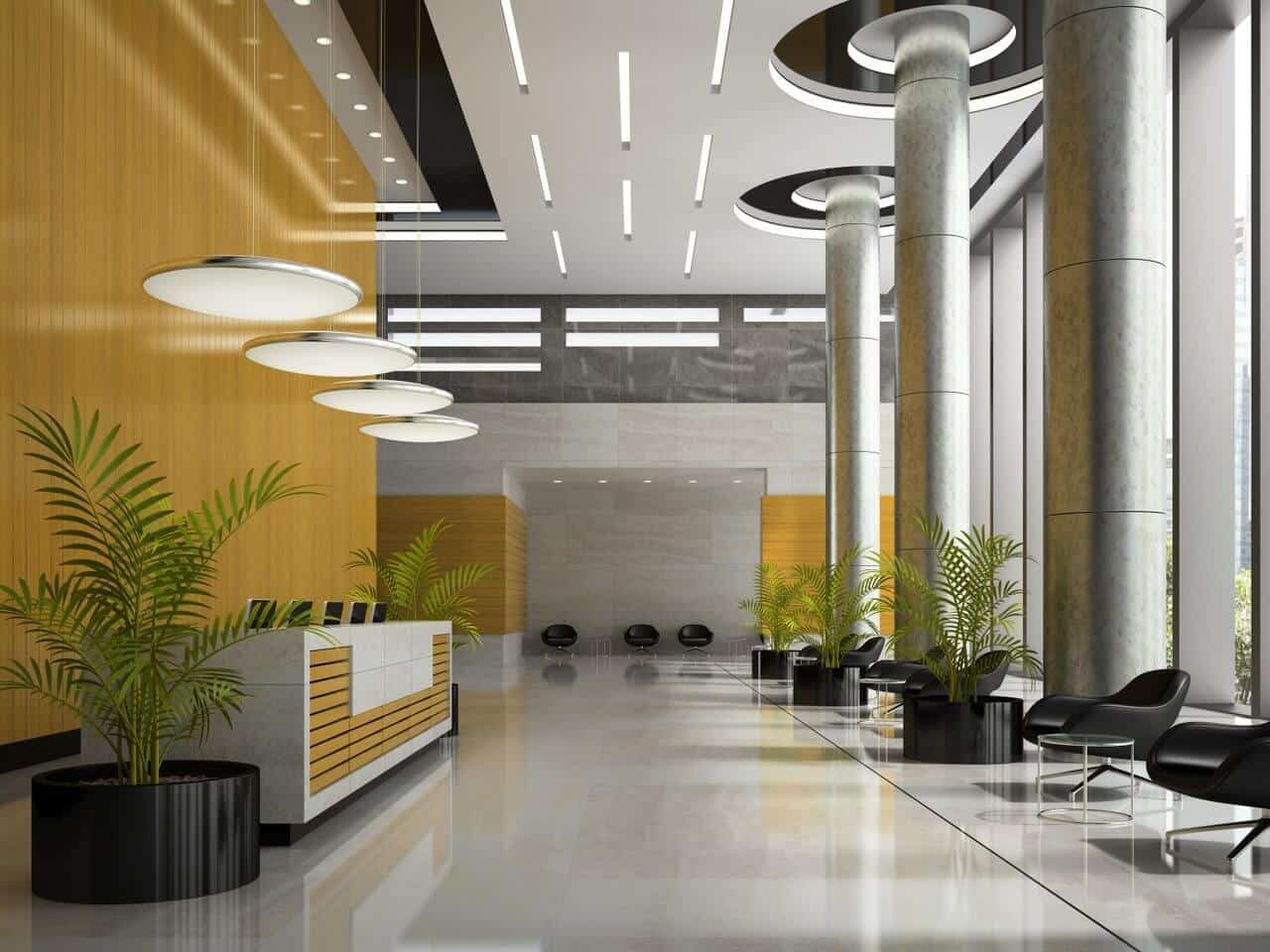 Eliminate points of confusion in office reception layout