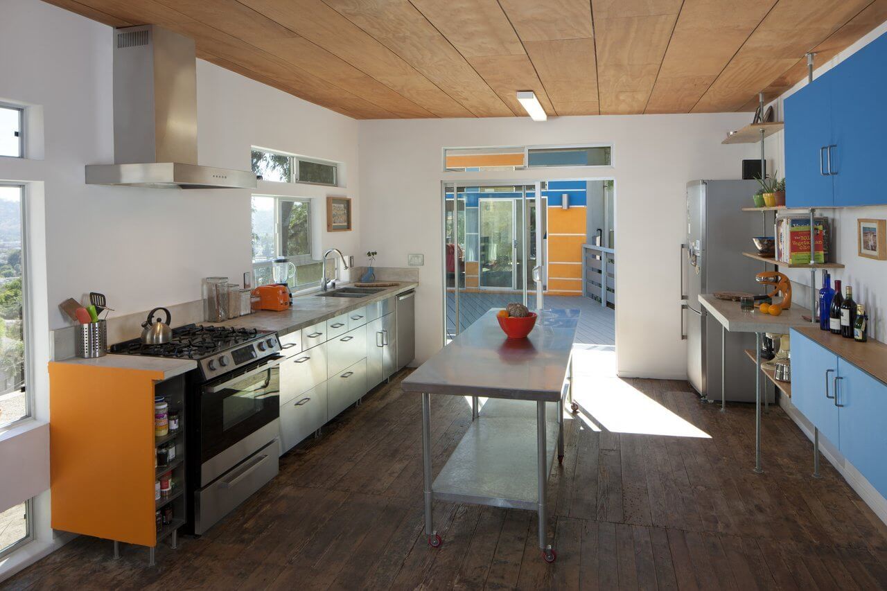 Environmentally friendly appliances in kitchen space