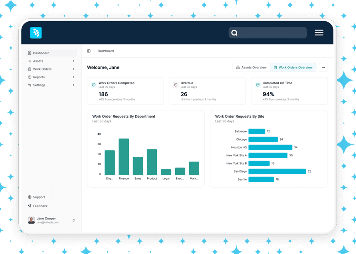 Preventative maintenance software