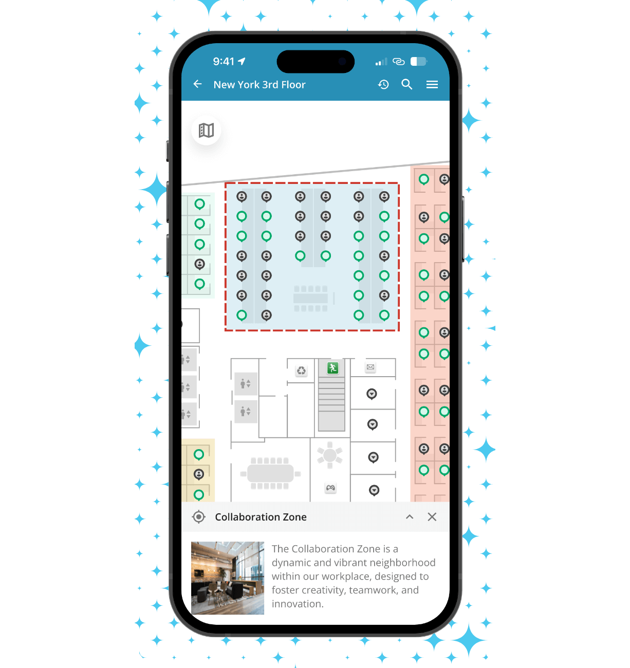 Find equipment and amenities