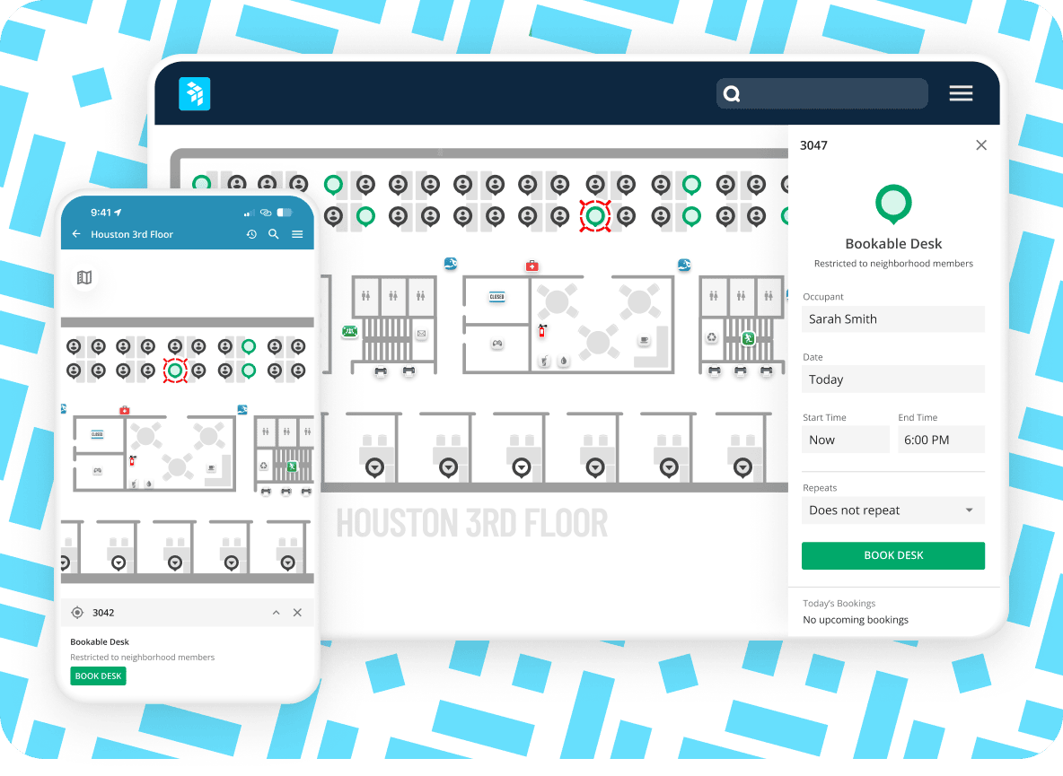 Desk booking software for flexible workplace management