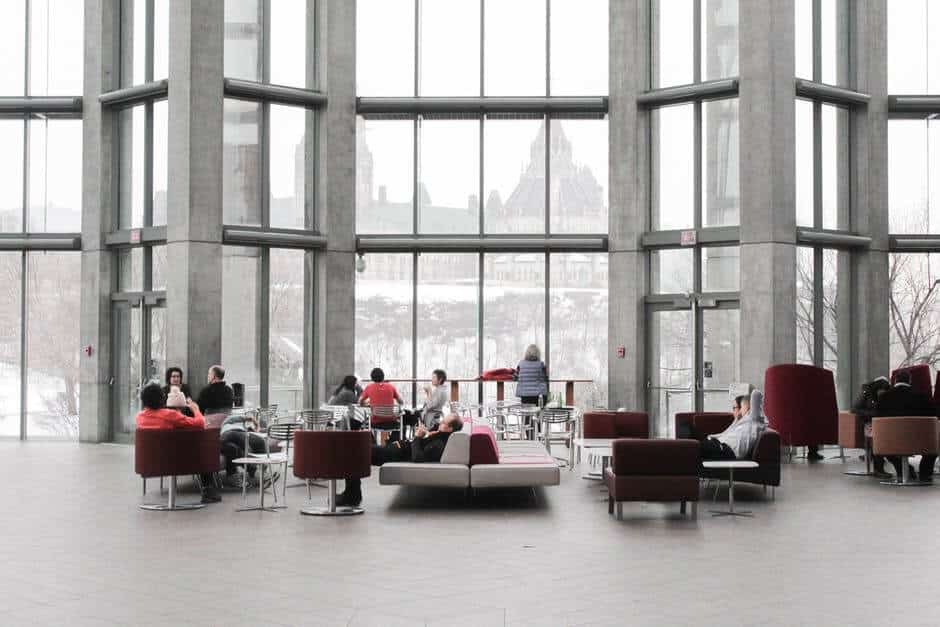 flexible lounge area for workplace collaboration