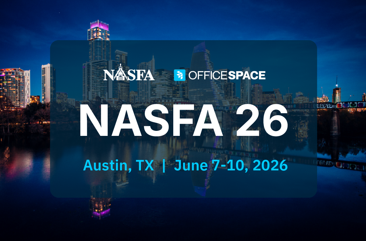 At NASFA 2026, see how OfficeSpace helps state and government facilities leaders manage complex portfolios, make confident capital decisions, and deliver measurable value with AI.