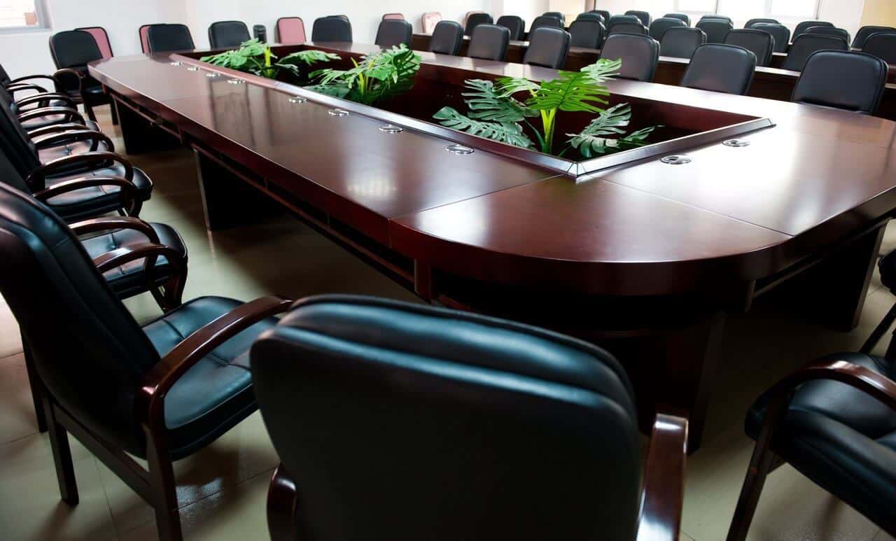 office design meeting room plants