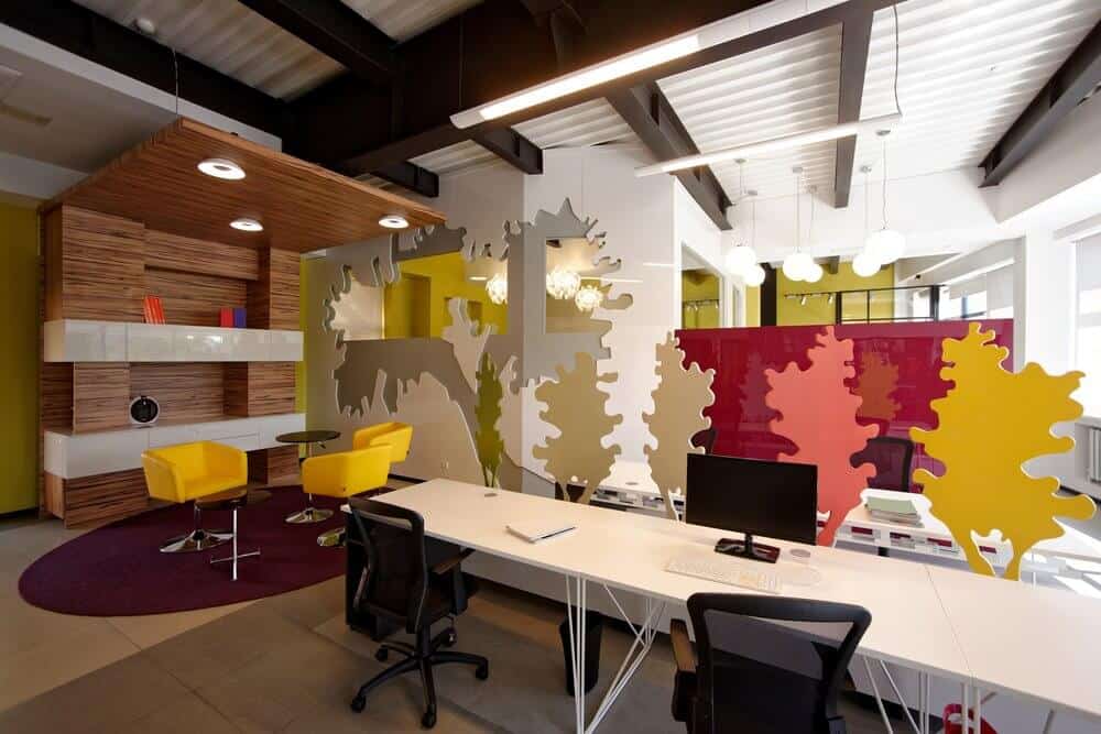colorful modern office