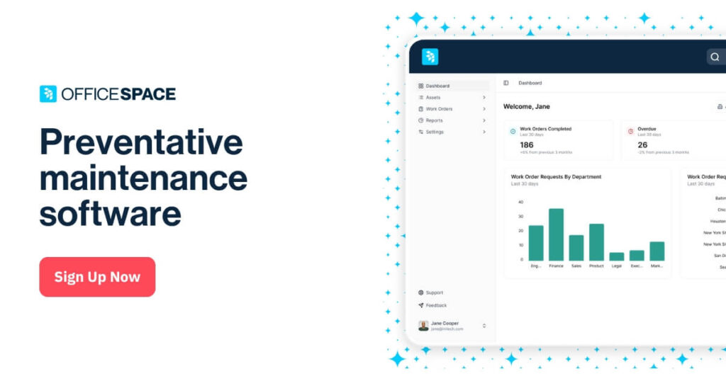 Features preventative maintenance software shot