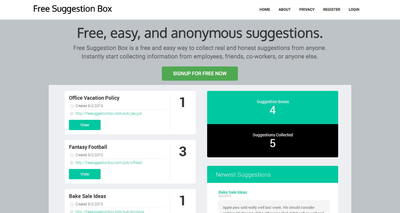 mailbox open office culture tool Free Suggestion Box