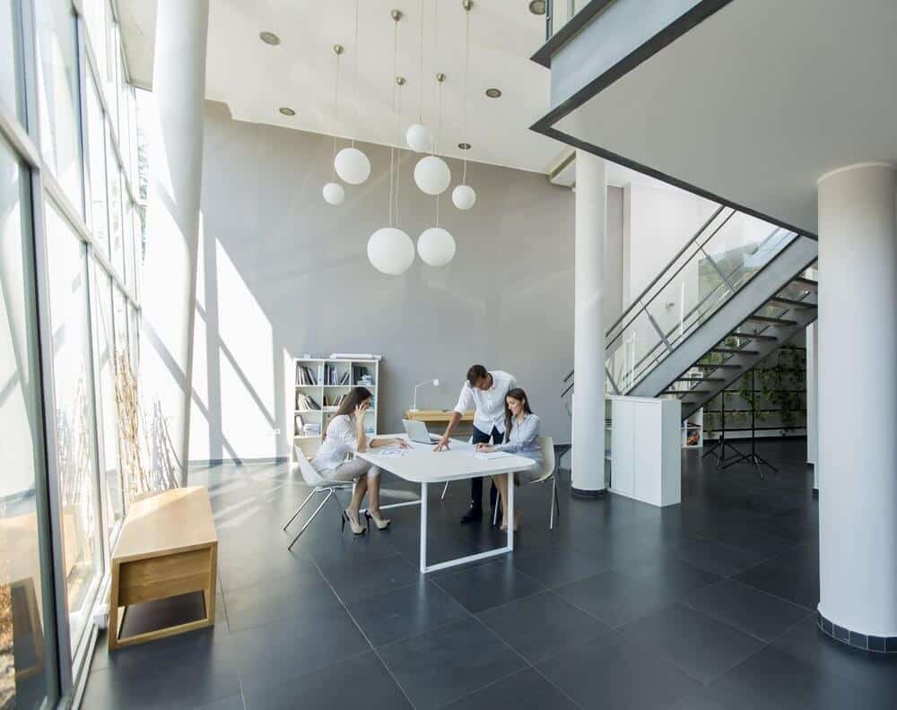 Modern open space office layout Modern open space office layout