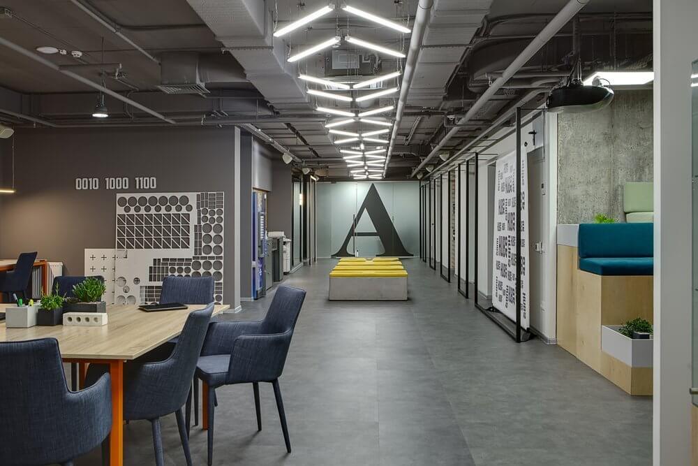 industrial-style office