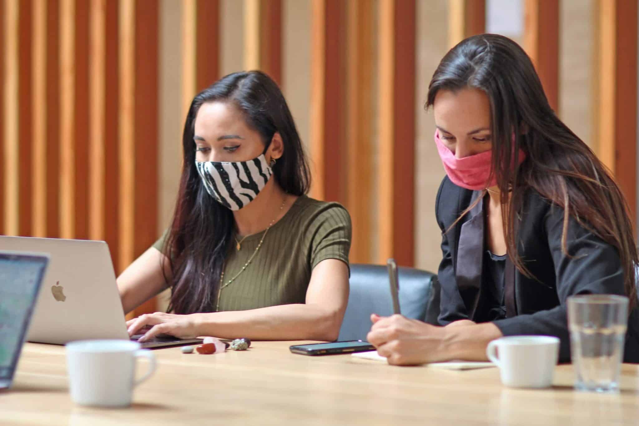 facilities managers in masks