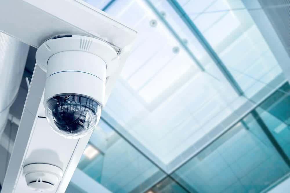 security camera in an office