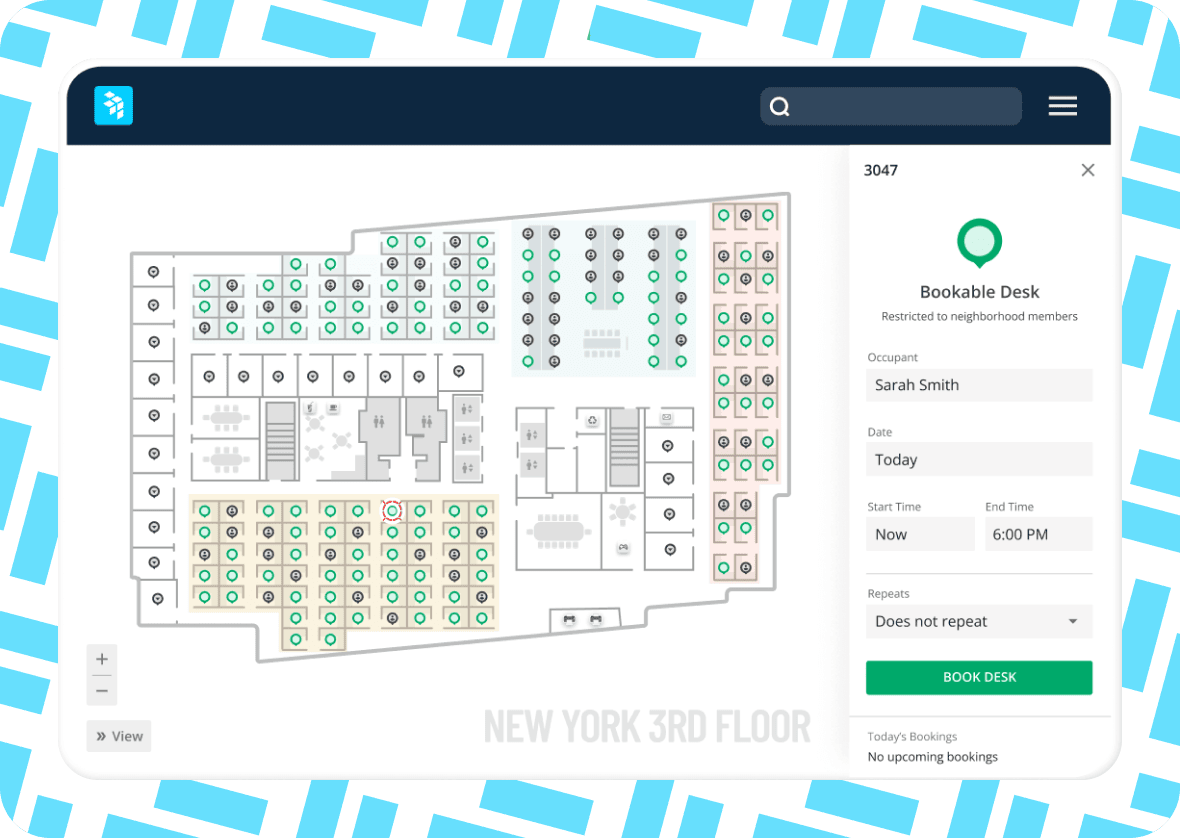 Support flexible workplace seating