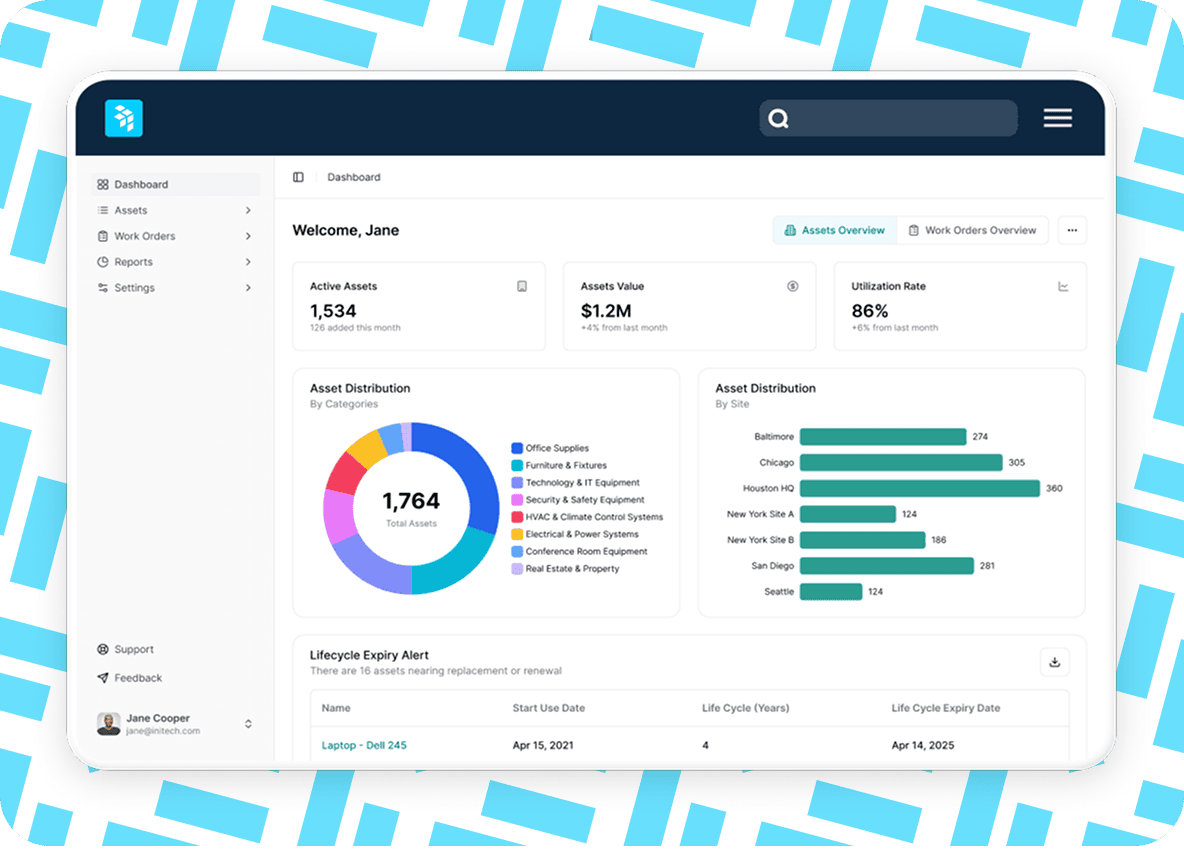 Track asset real time
